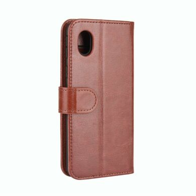 Чехол-книжка Deexe Wallet Style для Samsung Galaxy A01 Core (A013) - Brown