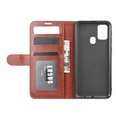 Чохол-книжка Deexe Wallet Style для Samsung Galaxy M31 (M315) - Brown