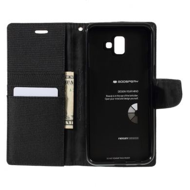 Чехол-книжка MERCURY Canvas Diary для Samsung Galaxy J6+ (J610) - Black