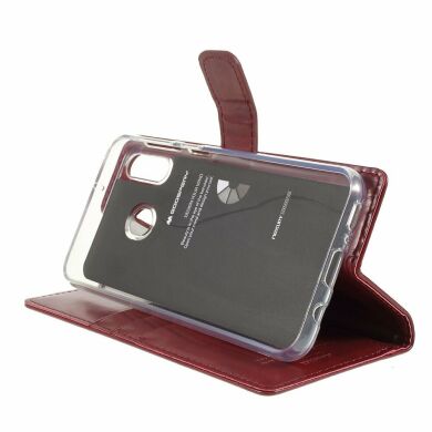 Чехол-книжка MERCURY Classic Wallet для Samsung Galaxy M20 (M205) - Wine Red