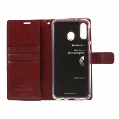 Чехол-книжка MERCURY Classic Wallet для Samsung Galaxy M20 (M205) - Wine Red