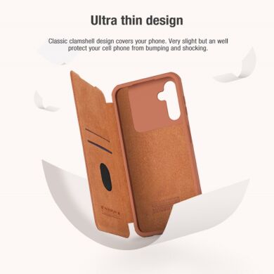 Чехол-книжка NILLKIN Qin Pro для Samsung Galaxy A24 (A245) - Brown