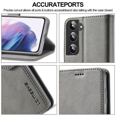 Чехол LC.IMEEKE Wallet Case для Samsung Galaxy S22 - Grey