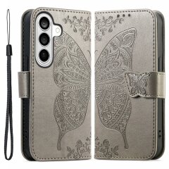 Чохол UniCase Butterfly Pattern для Samsung Galaxy A57 (A576) - Grey