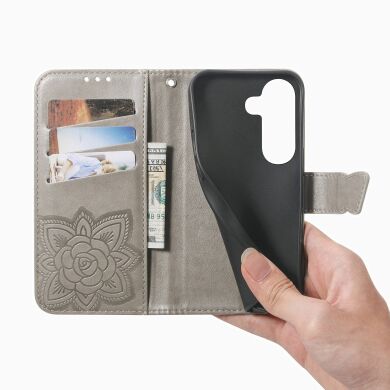 Чохол UniCase Butterfly Pattern для Samsung Galaxy A57 (A576) - Grey