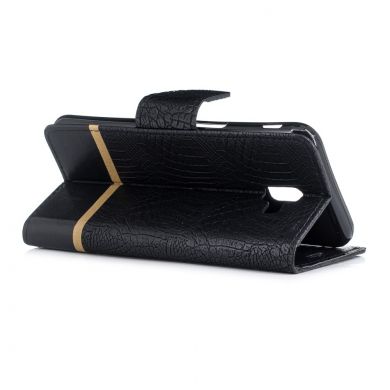 Чехол UniCase Croco Wallet для Samsung Galaxy J6+ (J610) - Black