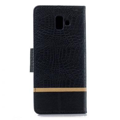 Чехол UniCase Croco Wallet для Samsung Galaxy J6+ (J610) - Black