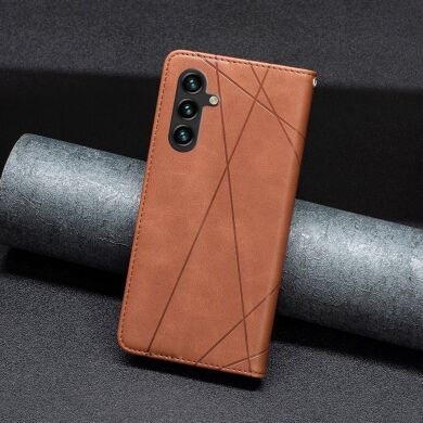 Чехол UniCase Geometric Pattern для Samsung Galaxy S25 FE (S731) - Brown