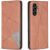Чехол UniCase Geometric Pattern для Samsung Galaxy S25 FE (S731) - Brown
