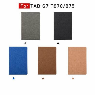Чехол UniCase Texture Stand для Samsung Galaxy Tab S7 (T870/875) / S8 (T700/706) - Brown