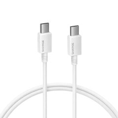 Кабель Sharge Type-C to Type-C (240W, 1.5m) - White