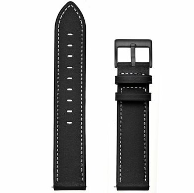 Кожаный ремешок Deexe Classic для часов с шириной крепления 20мм - Black