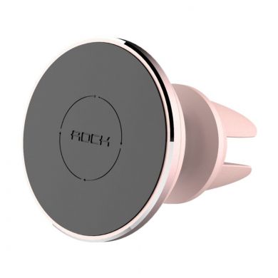 Магнитный держатель ROCK Air Vent для смартфонов, Рожеве золото