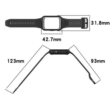 Ремешок Deexe Prime Strap для Samsung Galaxy Fit 3 - Black