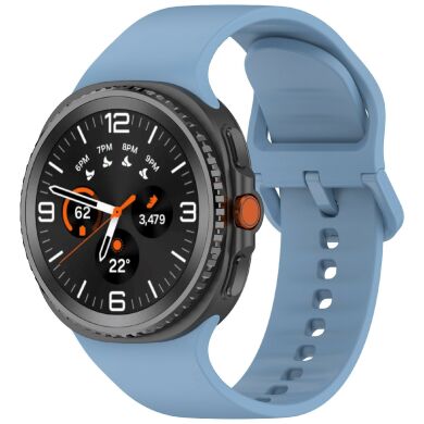 Ремешок Deexe Silicone Band для Samsung Galaxy Watch 8 (40/44mm) / 8 Classic - Grey / Blue