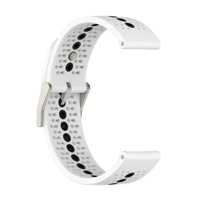 Ремешок Deexe Sport Style для часов с шириной крепления 22 мм - White / Black