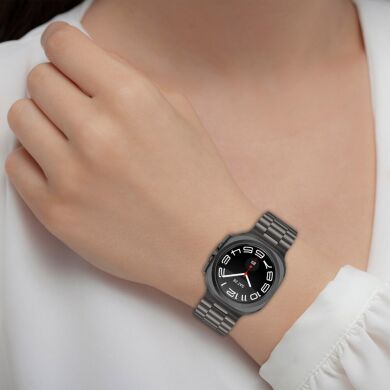 Ремінець Deexe Stainless Steel для Samsung Galaxy Watch Ultra (47mm) - Black