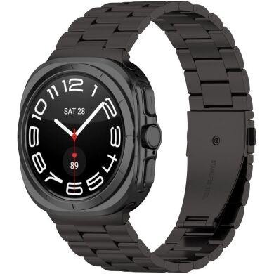 Ремінець Deexe Stainless Steel для Samsung Galaxy Watch Ultra (47mm) - Black