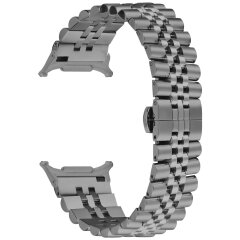 Ремешок Deexe Stainless Steel QuickFit для Samsung Galaxy Watch 8 (40/44mm) / 8 Classic / Ultra (2025) - Titanium