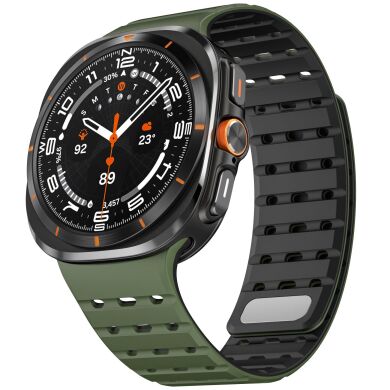 Ремешок Reframe Sport Band для Samsung Galaxy Watch Ultra (47mm) / Ultra (2025) - Army Green / Black