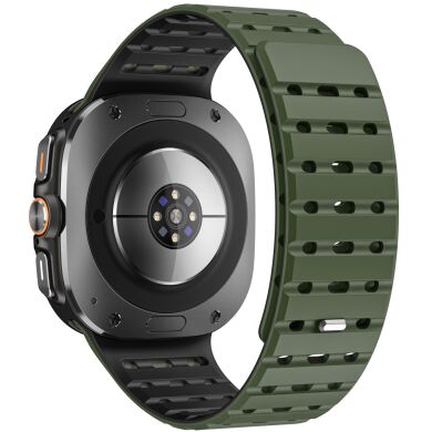 Ремешок Reframe Sport Band для Samsung Galaxy Watch Ultra (47mm) / Ultra (2025) - Army Green / Black