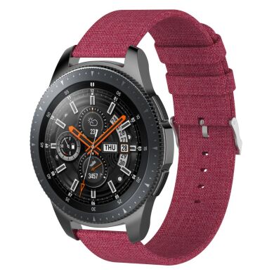 Ремешок UniCase Cloth Texture для Samsung Galaxy Watch 46mm / Watch 3 45mm / Gear S3 - Red