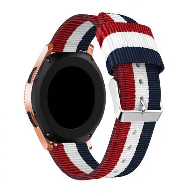 Ремінець UniCase Nylon для Samsung Galaxy Watch 42mm - Blue / White / Red