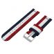 Ремешок UniCase Nylon для Samsung Galaxy Watch 42mm / Watch 3 41mm - Blue / White / Red. Фото 2 из 5