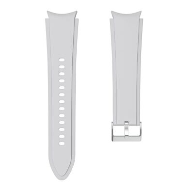 Ремінець UniCase Silicone Strap для Samsung Galaxy Watch 4 Classic (46mm) / Watch 4 Classic (42mm) / Watch 4 (40mm) / Watch 4 (44mm) - Light Grey