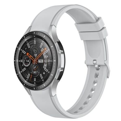 Ремінець UniCase Silicone Strap для Samsung Galaxy Watch 4 Classic (46mm) / Watch 4 Classic (42mm) / Watch 4 (40mm) / Watch 4 (44mm) - Light Grey