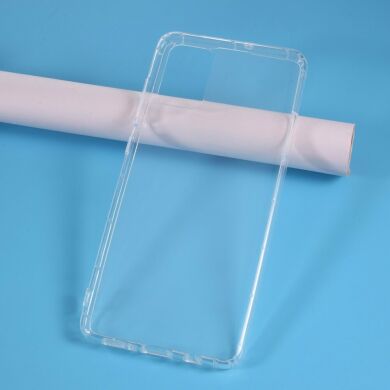 Силіконовий (TPU) чохол Deexe Clear Cover для Samsung Galaxy A71 (A715) - Transparent