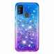 Силиконовый (TPU) чехол Deexe Fashion Glitter для Samsung Galaxy M30s (M307) / Galaxy M21 (M215) - Blue / Purple. Фото 2 из 5