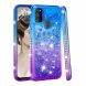 Силиконовый (TPU) чехол Deexe Fashion Glitter для Samsung Galaxy M30s (M307) / Galaxy M21 (M215) - Blue / Purple. Фото 1 из 5