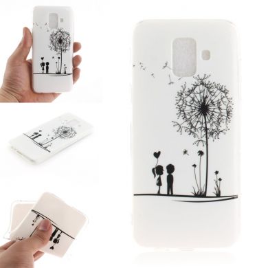Силиконовый (TPU) чехол Deexe Life Style для Samsung Galaxy A6 2018 (A600) - Boy and Girl