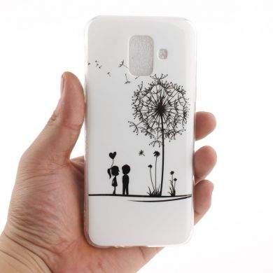 Силиконовый (TPU) чехол Deexe Life Style для Samsung Galaxy A6 2018 (A600) - Boy and Girl