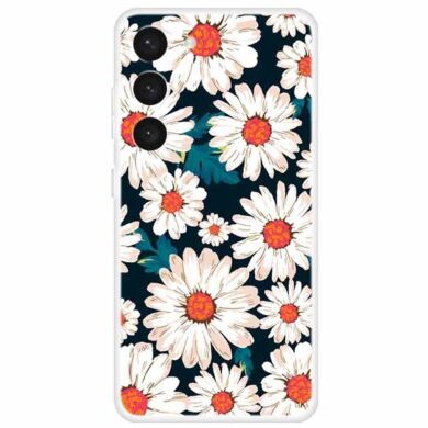 Силиконовый (TPU) чехол Deexe Life Style для Samsung Galaxy S23 (S911) - Daisy