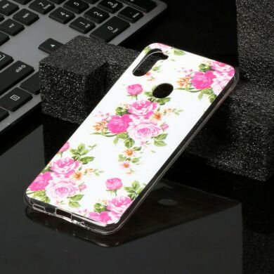 Силіконовий (TPU) чохол Deexe LumiCase для Samsung Galaxy A11 (A115) - Vivid Flowers
