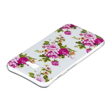 Силиконовый (TPU) чехол Deexe LumiCase для Samsung Galaxy J4+ (J415) - Vivid Flowers