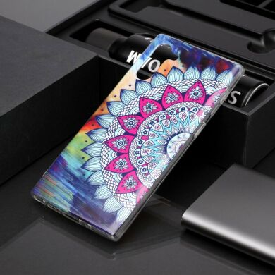 Силіконовий (TPU) чохол Deexe LumiCase для Samsung Galaxy Note 10 (N970) - Mandala Flower