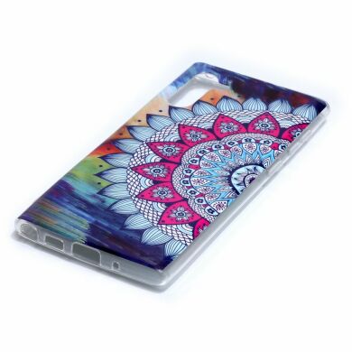 Силіконовий (TPU) чохол Deexe LumiCase для Samsung Galaxy Note 10 (N970) - Mandala Flower