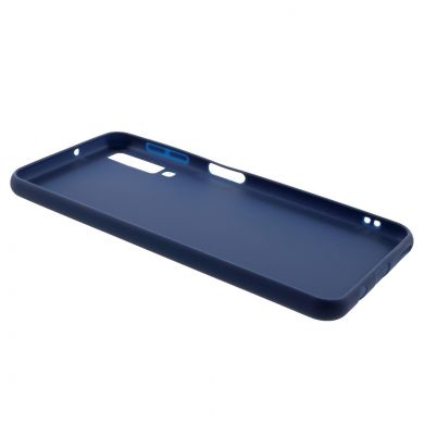 Силиконовый (TPU) чехол Deexe Matte Case для Samsung Galaxy A7 2018 (A750) - Blue
