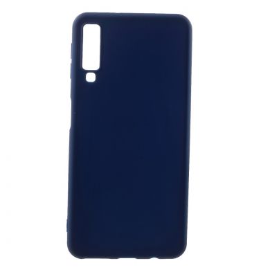 Силиконовый (TPU) чехол Deexe Matte Case для Samsung Galaxy A7 2018 (A750) - Blue