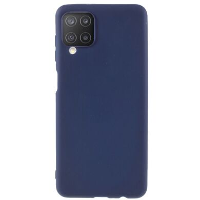 Силиконовый (TPU) чехол Deexe Matte Case для Samsung Galaxy M12 (M125) - Dark Blue