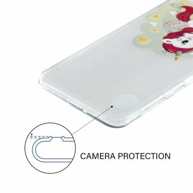 Силіконовий (TPU) чохол Deexe Pretty Glossy для Samsung Galaxy A10 (A105), Unicorn