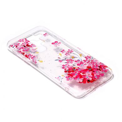 Силиконовый (TPU) чехол Deexe Pretty Glossy для Samsung Galaxy A6+ 2018 (A605) - Pink Flower