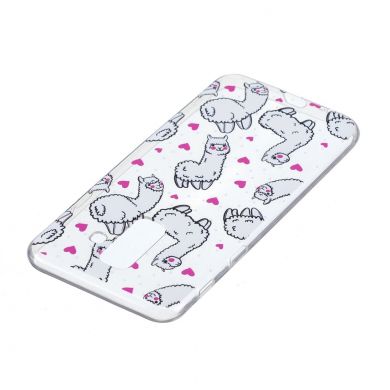 Силиконовый (TPU) чехол Deexe Pretty Glossy для Samsung Galaxy A6+ 2018 (A605) - Alpacas