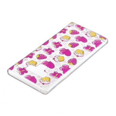 Силіконовий (TPU) чохол Deexe Pretty Glossy для Samsung Galaxy Note 9 (N960) - Cake and Strawberry