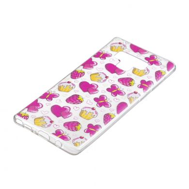 Силіконовий (TPU) чохол Deexe Pretty Glossy для Samsung Galaxy Note 9 (N960) - Cake and Strawberry