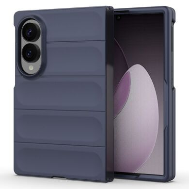 Силиконовый (TPU) чехол Deexe Terra Case (FF) для Samsung Galaxy Fold 8 - Dark Blue