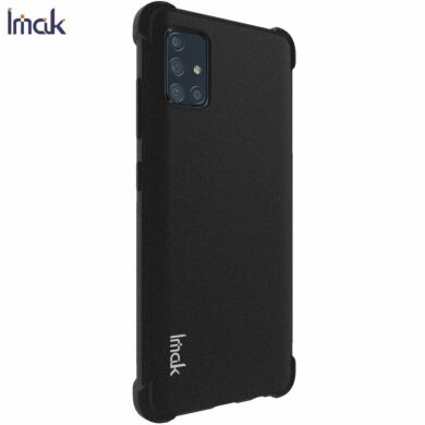 Силіконовий (TPU) чохол IMAK Airbag Case для Samsung Galaxy A71 (A715) - Matte Black